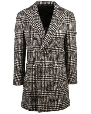 Luigi Bianchi Double-Breasted Coats - Negro