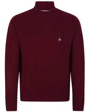 Vivienne Westwood Orb-Geborduurd Trui - Rood