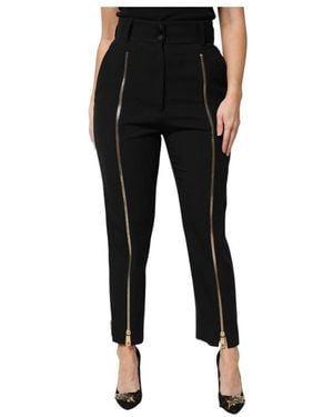 Dolce & Gabbana Slim-Fit Trousers - Black