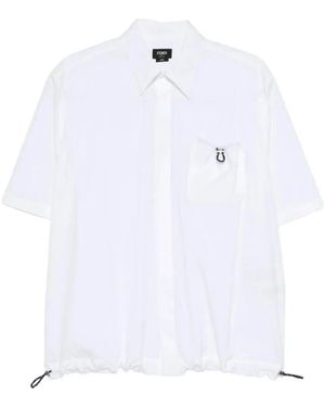 Fendi Short Sleeve Shirts - White