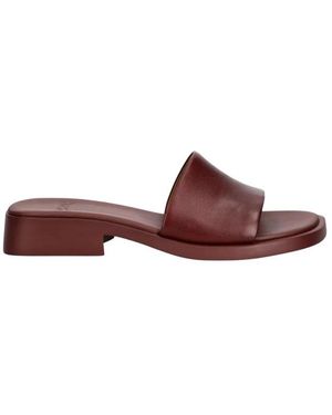 Camper Heeled Mules - Rouge