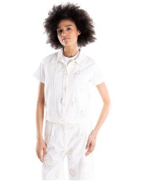 Brand Unique Overhemden ,Wit ,Katoen Shirts