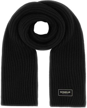 Dondup Technischer Wollschal - Schwarz