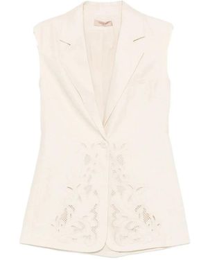 Twinset Sleeveless Tops - White