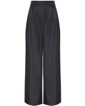Frankie Shop Marfa Pleated Twill Broeken - Grijs