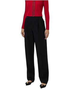 Elisabetta Franchi Straight Trousers - Rouge