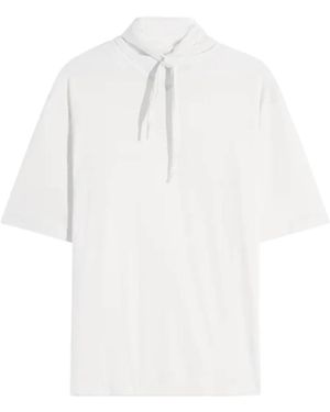 Lemaire Tops ,Wit ,T-Shirt Met Foulard