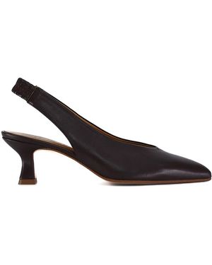 Pedro Miralles Schoenen ,Bruin ,Leer 18644 Pump - Zwart