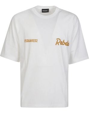 DSquared² Loose Fit T-Shirt - Weiß