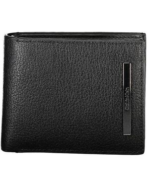 Calvin Klein Elegante schwarze leder rfid geldbörse