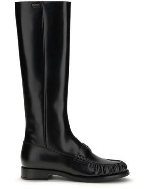Prada Bos Taurus Flat Laarzen - Zwart