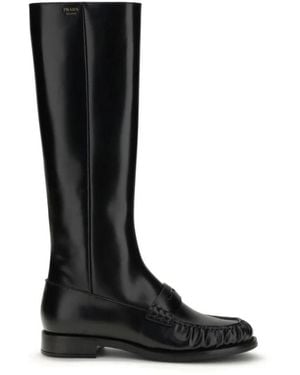 Prada Bos Taurus Flat Laarzen - Zwart