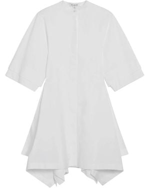 Alaïa Kleedjes ,Wit ,Katoen Panel Poplin Jurk