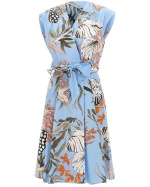 Marella Wrap Dresses - Blue