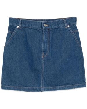 Maison Kitsuné Jeansrock - Blau
