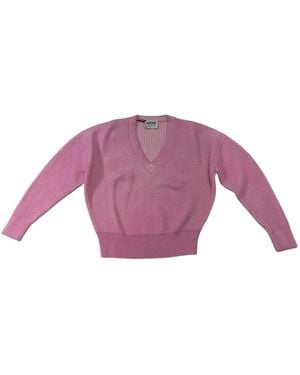 Moschino V-Neck Knitwear - Violet