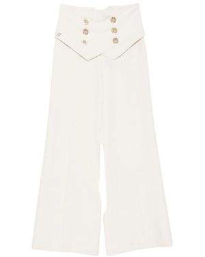 Babylon Wide Trousers - Bianco