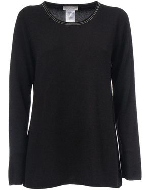 Le Tricot Perugia Round-Neck Knitwear - Black