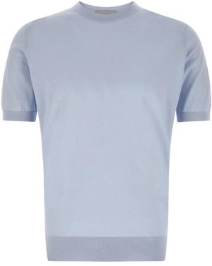 John Smedley Round-Neck Knitwear - Blue
