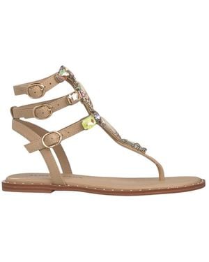 Alma En Pena. Flat Sandals - Metallic