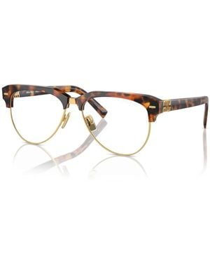 Miu Miu Mu 09Zs 19P08N Sonnenbrillen - Braun