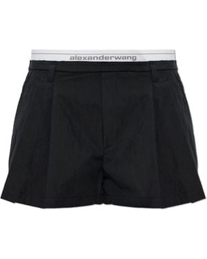 Alexander Wang Logo Shorts - Zwart
