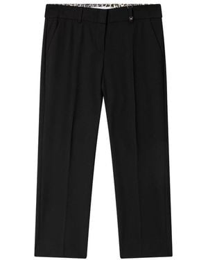 RAFFAELLO ROSSI Straight Trousers - Negro