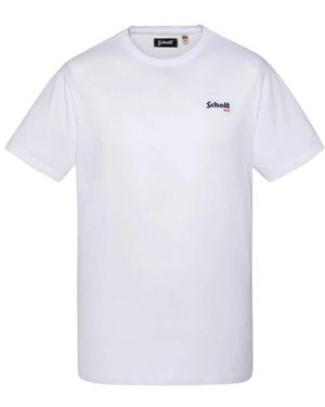 Schott Nyc T-Shirts - Wit