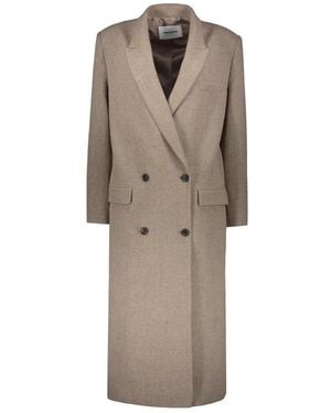 Low Classic Double-Breasted Coats - Neutro