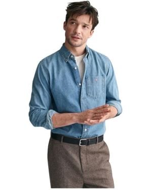 GANT Denim Shirts - Azul