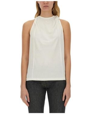 Courreges Sleeveless Tops - Blanc