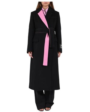 MSGM Belted Coats - Zwart