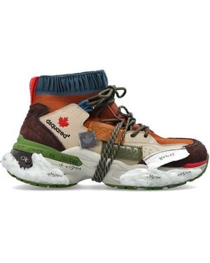 DSquared² Schnellere High-Top-Sneaker - Grün