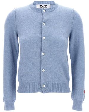 COMME DES GARÇONS PLAY Wollcardigan - Blau