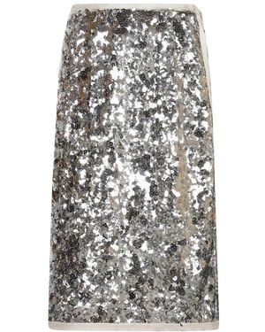 Prada Midi Skirts - Gris