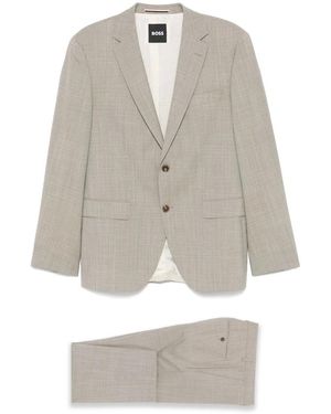 HUGO Single Breasted Suits - Grey