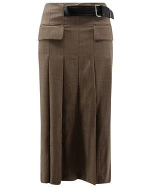 Semicouture Prins Van Walesruit Middelrok - Bruin