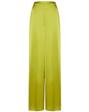 SIMONA CORSELLINI Wide Trousers - Green