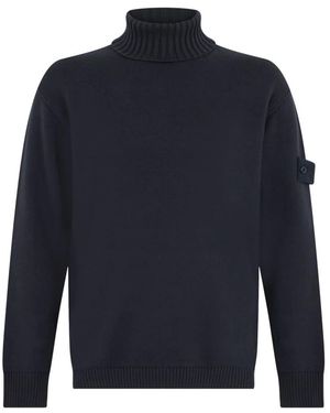 Stone Island Trui Met Col - Blauw