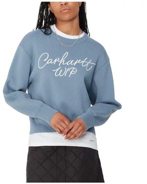 Carhartt Signature Sweater - Blau