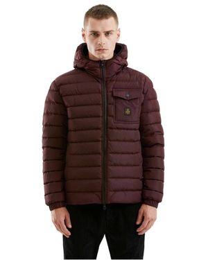 Refrigiwear Rote Nylon Herren Hunter Jacke - Braun
