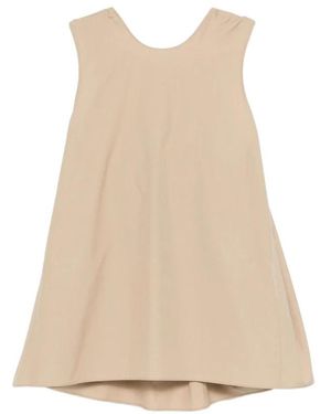 Carven Sleeveless Tops - Natural