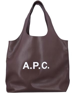 A.P.C. Tote Bags - Purple