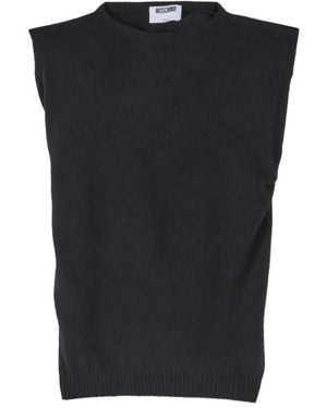 Moschino Sleeveless Tops - Black