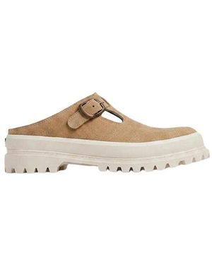 Superga Alpina Mule Flesh Out Suede - Natur