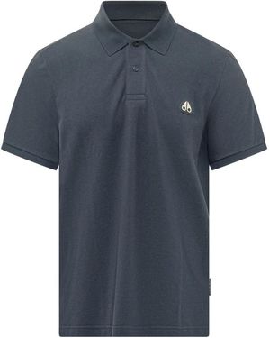 Moose Knuckles Polo Shirts - Azul