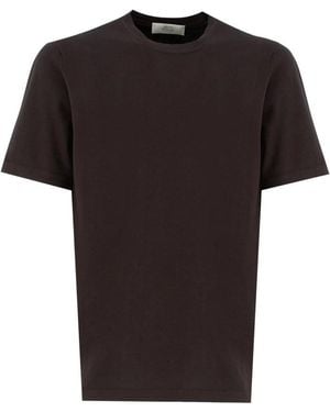 Mauro Ottaviani Baumwoll-Crew-Neck T-Shirt Für Heiße Tage - Schwarz