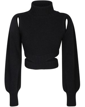 ANDREA ADAMO Schwarzer pullover für frauen aw23