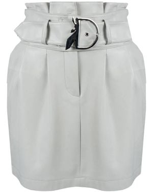 Patrizia Pepe Leather Skirts - Gris