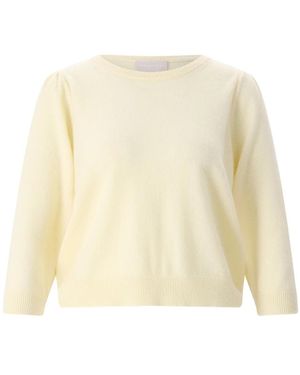 Hemisphere Truien & Vesten ,Geel ,Kasjmier Cashmere Truien - Naturel